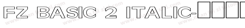 FZ BASIC 2 ITALIC字体转换